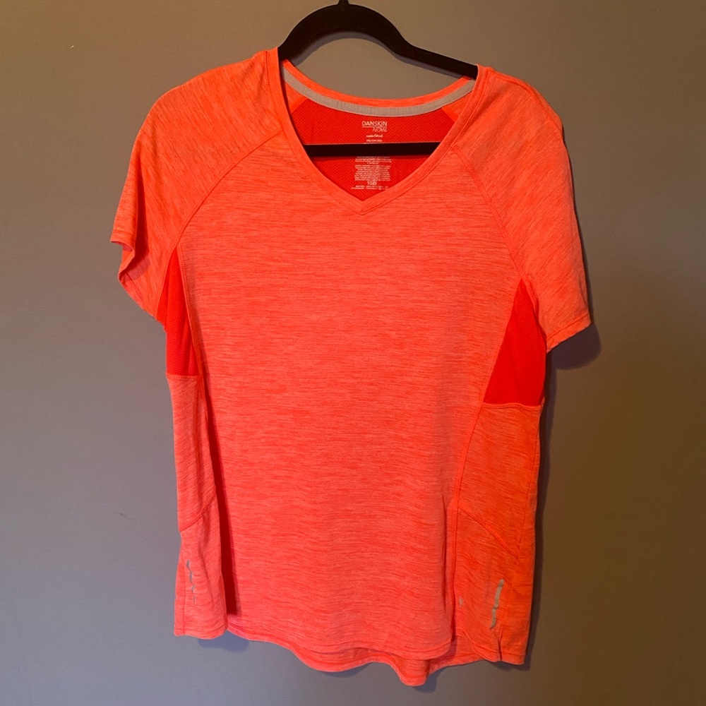 Danskin Bright Orange Short Sleeve Top